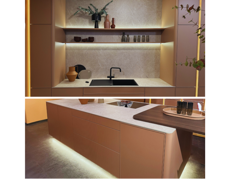 afgeronde wangen en corpus van het merk ballerina in de kleur blush