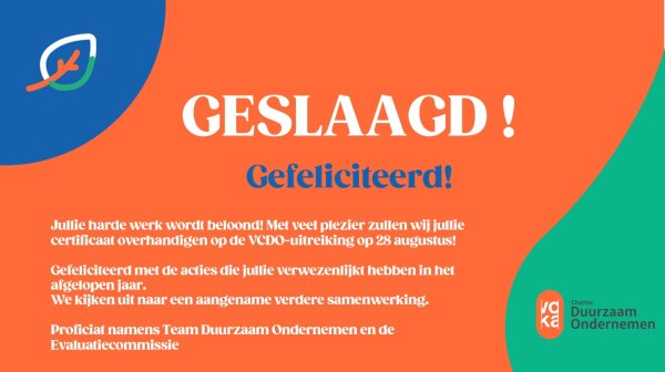 Charte de l’entrepreneuriat durable VOKA